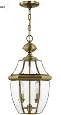 Livex Lighting 2255-02 Monterey - 2 Light Outdoor Pendant Lantern in Traditional