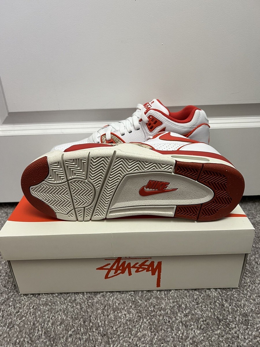 Size 10 M - *RARE* Nike Air Flight 89 Low SP x Stüssy Habanero Red