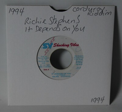 Richie Stephens - It Depends On You - Jamaica Vinyl 7'' Single - Shocking Vibes