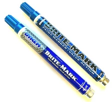 DYKEM MARKERS BRITE-MARK 2 PC INDUSTRIAL ALL PURPOSE BLUE #84001