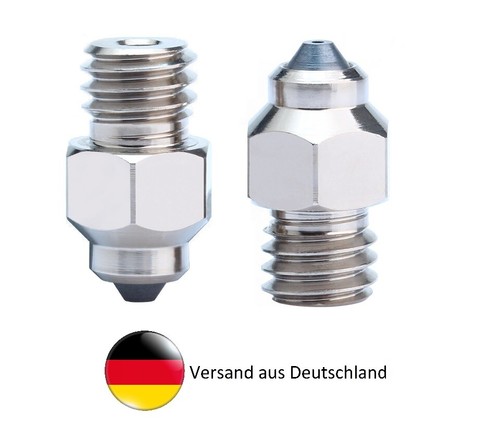 ZS MK8 PREMIUM Nozzle Düse, Kupfer Nickel beschichtet, Kohlenstoff Spitze, 0,4mm - Bild 3 von 7