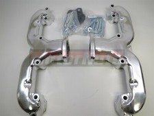 Small Block Chevy Sbc 283-350 V8 Ram Horn Ceramic Exhaust Manifold Headers 55up