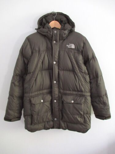 The North Face Mens 550 Fill Goose Down Parka Removable Hood Size M Winter Coat - Picture 1 of 12