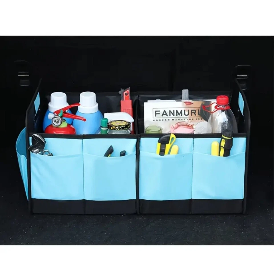 Maletero Organizador de Carga Plegable Carrito Bolsa de Almacenamiento Contenedor Coche Camión SUV Foto 4 de 4