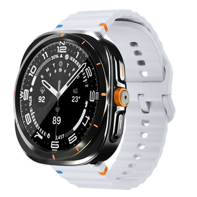 Silicone Band+Upgraded To Ultra Case  for Samsung Galaxy Watch 7/6 40mm 44mm