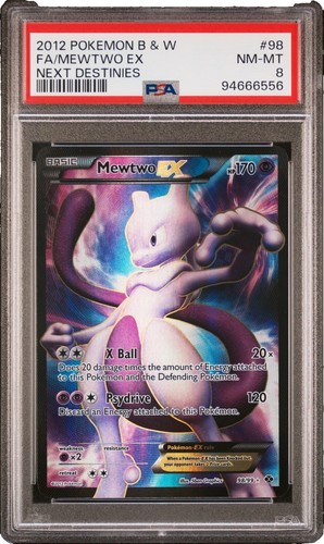 MEWTWO EX 98/99 Next Destinies FULL ART FA HOLO rare Pokemon TCG