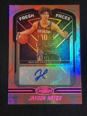 2019 Certified Jaxson Hayes Fresh Faces Pink Camo Rookie Autograph #/10 Auto RC