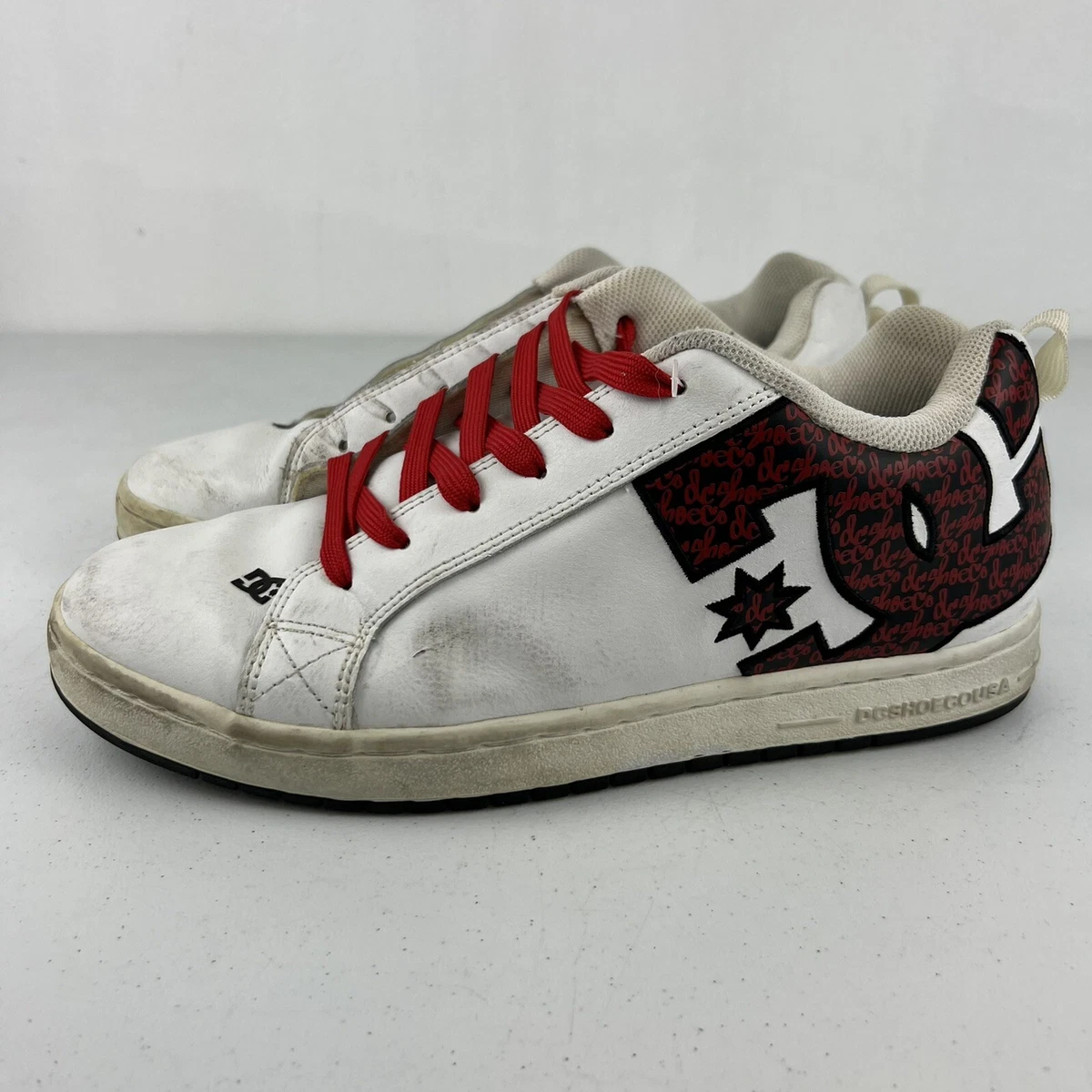 DC Shoes Net Skate Shoes Sneakers White, Red, Black Men's Size 12