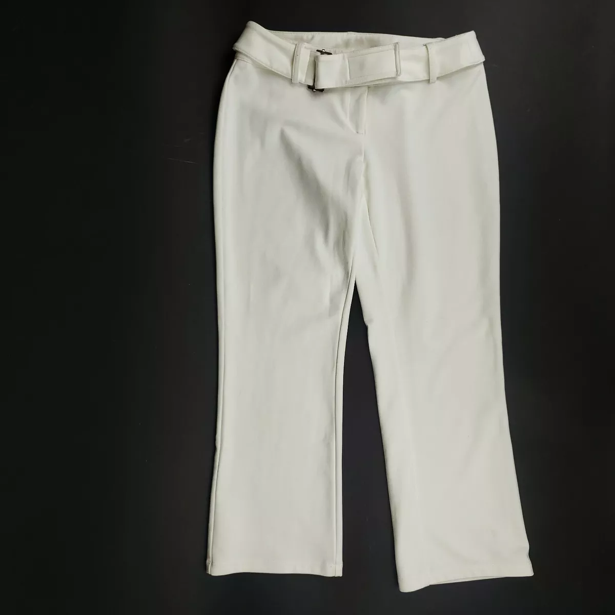 Vintage Express Capri Pants Cropped Stretch Pants White Size 1 2