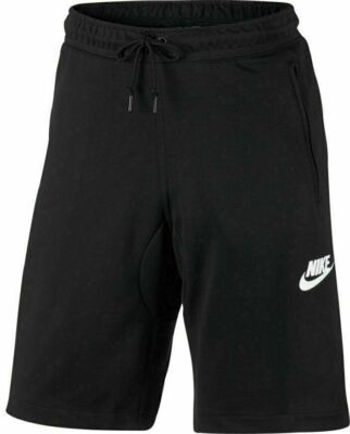 SHORT PANT BLACK Nike Mens Fleece Shorts AV15 Sweat