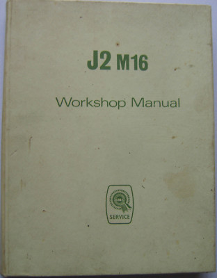 BMC J2 M16 + 152 Original Werkstatthandbuch Austin Morris 1967 Pub. Nr. AKD3795D