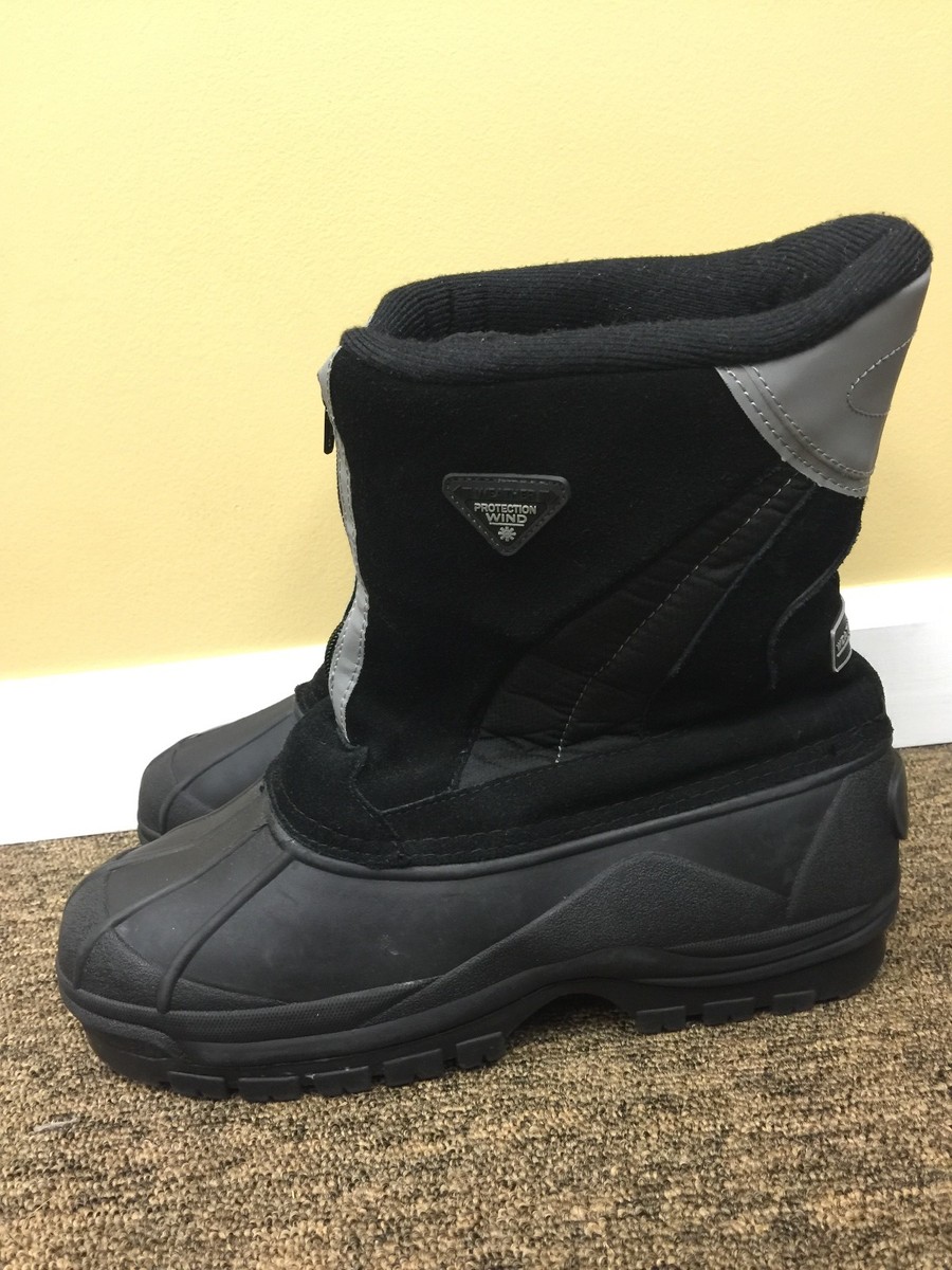 Weatherproof Men Black Winter Boot leather upper/mana made  display picture 3