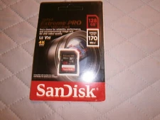 SanDisk 128GB Extreme PRO 170 MB/s UHS-I SDXC Memory Card   LOT *A872