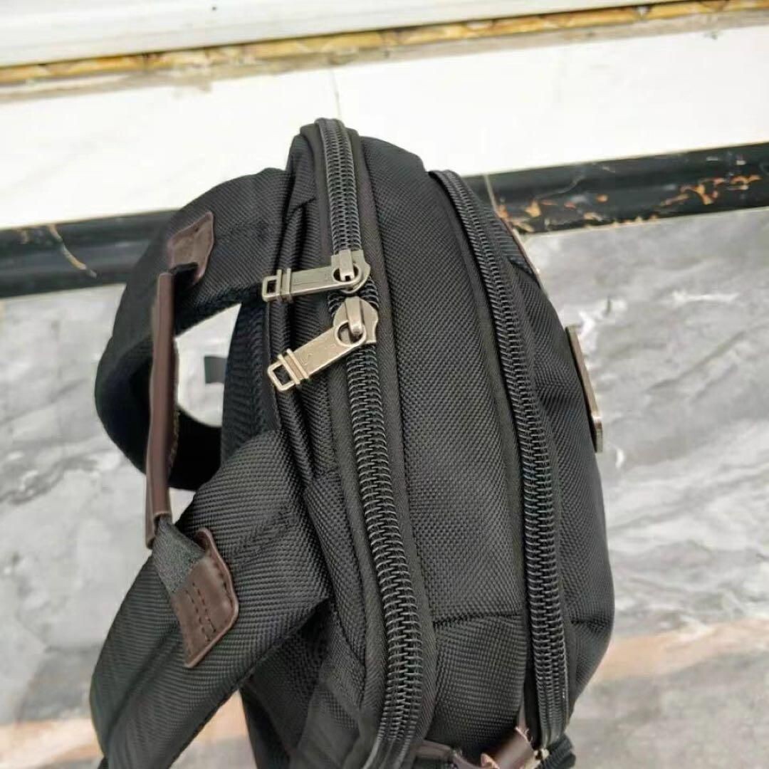 TUMI ALPHA BRAVO KNOX Backpack Outlet products Black×Brown TUMI ALPHA BRAVO KNOX Backpack Outlet products Black×Brown