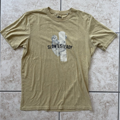 PrAna Short Sleeve Men's Medium Organic Climbing T-Shirt Active Sports US Tee
