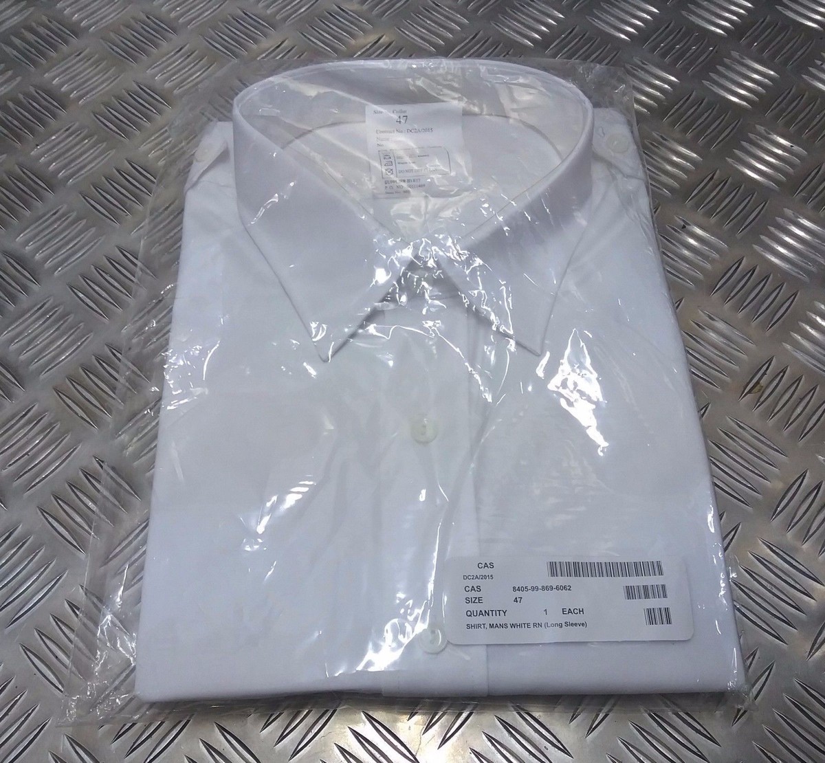 RN WRN White Shirt Long Short Sleeve Royal Navy Pattern Assorted Sizes  NEW