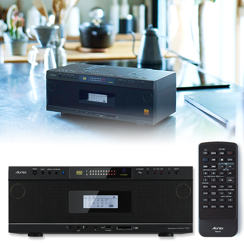 Toshiba TY-AH1 (K) Bluetooth, SD, USB, CD, Player High Resolution  