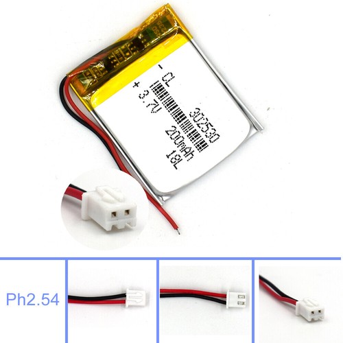 302530 Battery 3.7V Lipolymer 200mAh Rechargeable Cell for Recorder GPS MP3 Navi - Picture 18 of 18