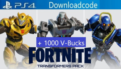 NEU DLC Key Code für Fortnite Transformers Pack + 1000 V-Bucks Playstation 4 PS