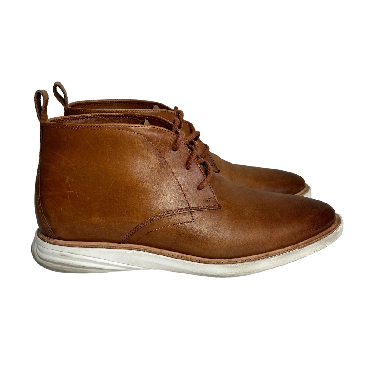 Cole Haan Grand Evolution Chukka Boots Men's Size 9 Brown Leather Comfort  Shoes | eBay