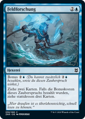  Magic the Gathering - Feldforschung - ZNR-DE058 MtG NM