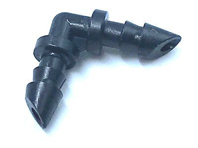 Raindrip DRIP IRRIGATION 314010B Double Barbed Elbow Fitting ABS 1/4'' 10 Pack 