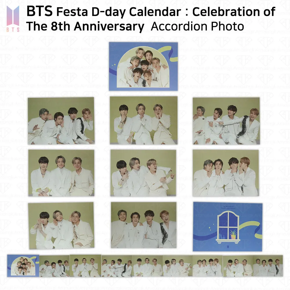 BTS Festa D-day Calendar Celebration of The 8th Anniversary 