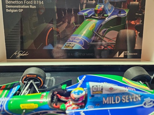 1/18 MINICHAMPS BENETTON B194 MICK SCHUMACHER DEMO RUN BELGIAN GP 2017 - Picture 6 of 10