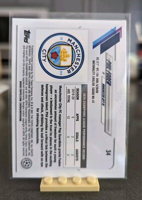 2020-21 Topps Chrome UEFA Phil Foden Gold Bubbles 1:252 packs