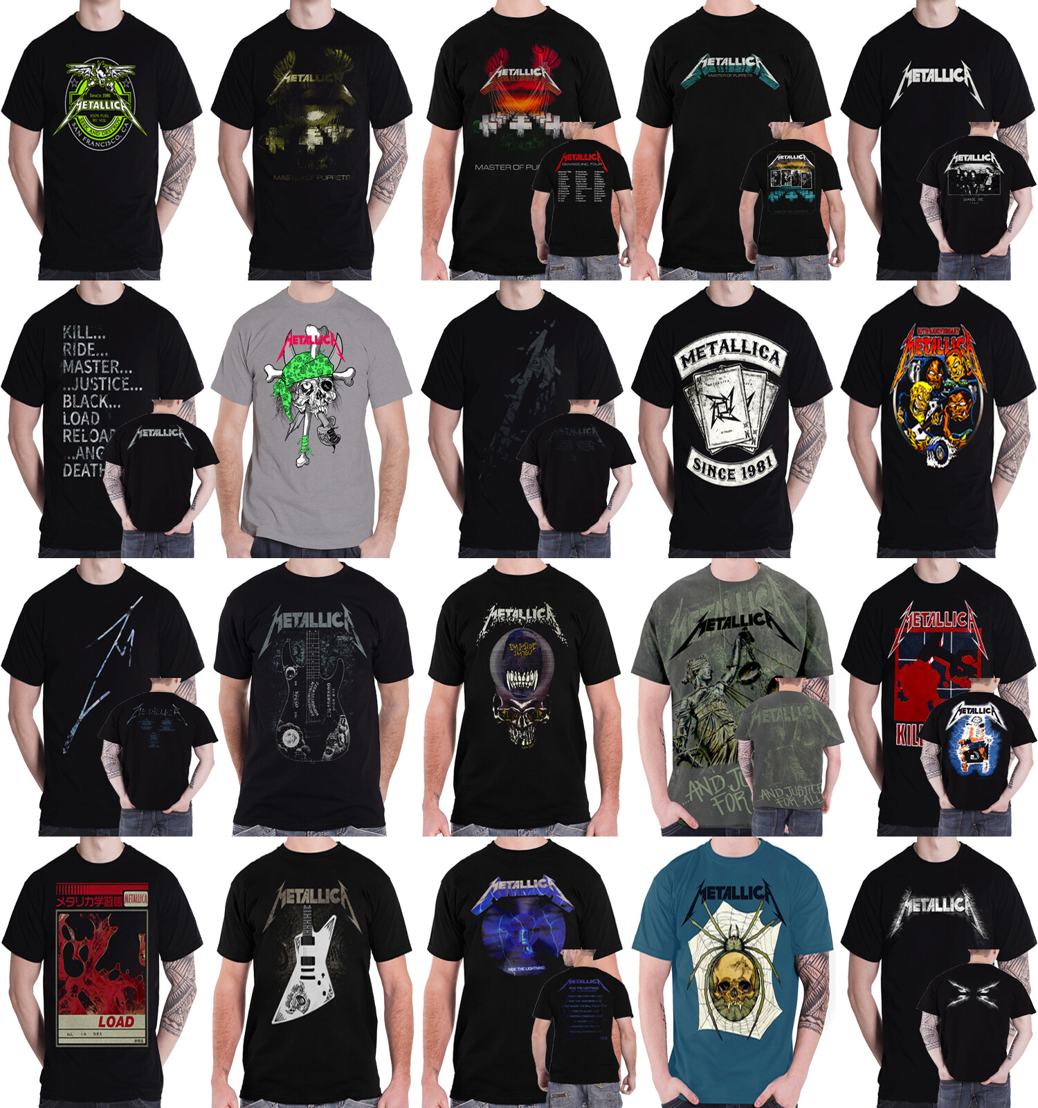 Official Metallica T Shirt Hardwired 