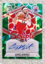 2023-24 Panini Mosaic Corey Kispert Green Ice Prizm Scripts Auto Autograph