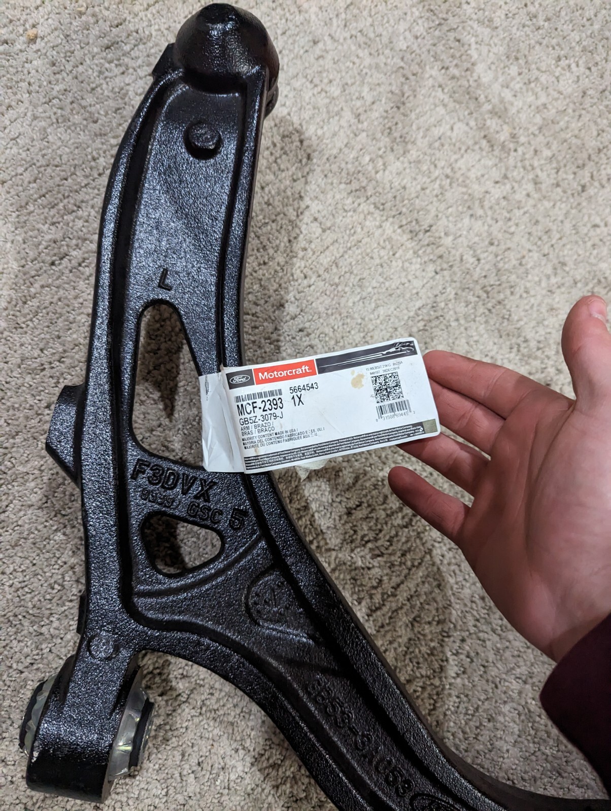 OEM NEW Front Lower Left Control Arm 20162017 Ford Explorer GB5Z3079J