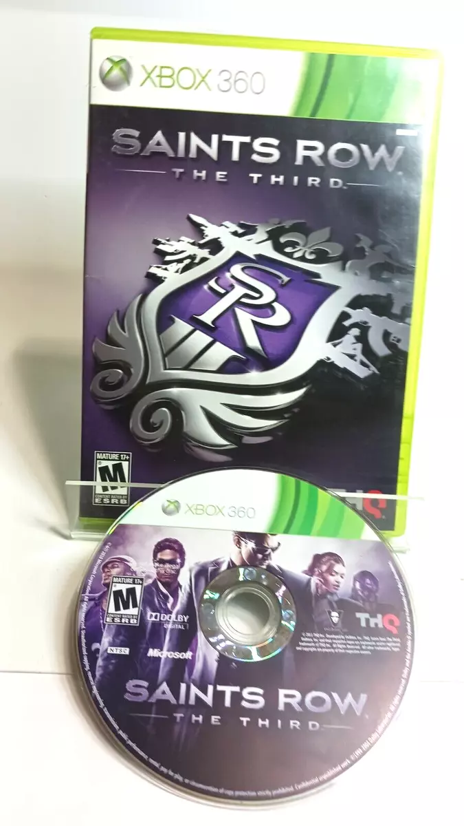 Saints Row: The Third (Microsoft Xbox 360, 2011) + Saints row 4 - Lot of 2  games 752919553176