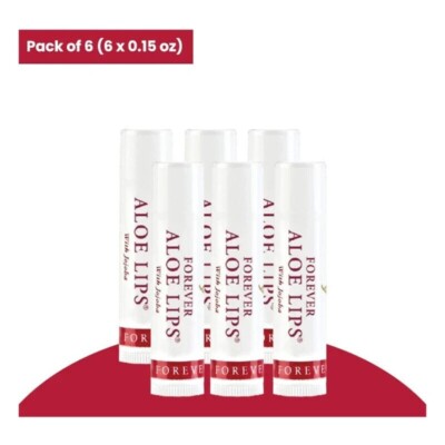 Bulk of 6 Forever Living Aloe Lips with Jojoba with Free Shipping Worldwide