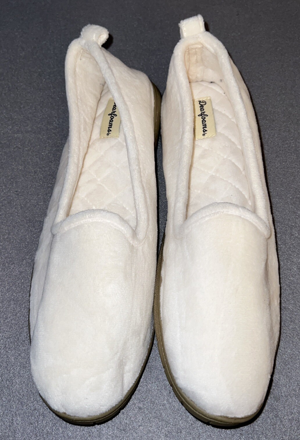 DearFoams Women's Comfy Loafer Slippers Lightweight Memory Foam Non-slip Indoor