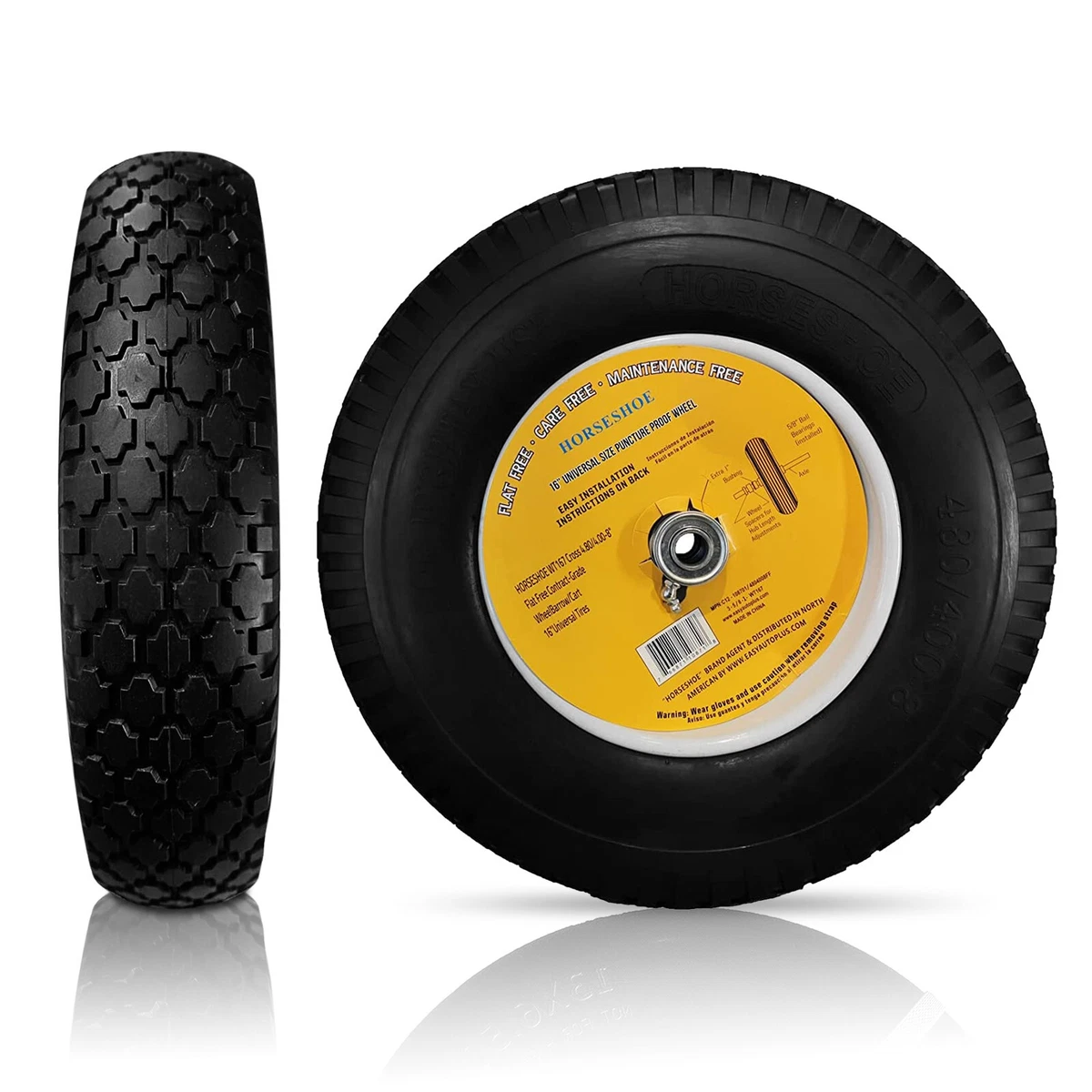 Universal flat free wheelbarrow tire deals