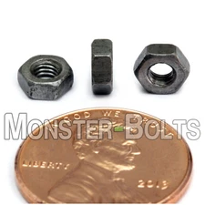 M3-0.50 Metric Hex Nuts, Class 10 Steel w/ Plain Finish DIN 934, Coarse Thread