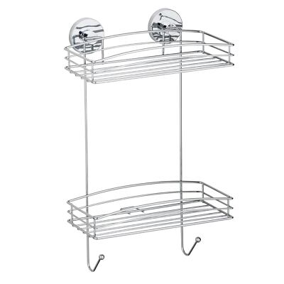 Wenko Vacuum-Loc Wandregal 2 Etagen Ablage ohne Bohren