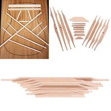 2*17X Spruce Acoustic Guitar Brace Support Wood Luthier Guitar Maker DIY Parts