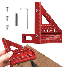 3D Speed Square Tools 22.5-90° Aluminum Alloy Combination Set Square Carpentry M