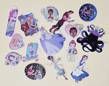 Disney Princess / 15 Vinyl Decal Stickers. Waterproof.