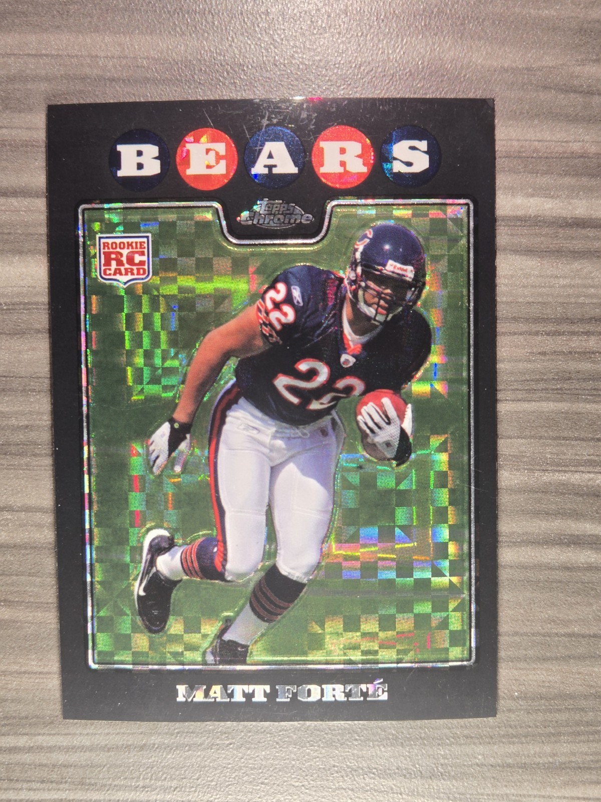 Matt Forte 2008 Topps Chrome #TC191 X-Fractor RC Chicago Bears