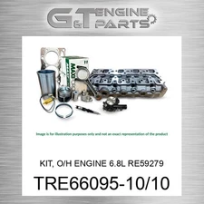 TRE66095-10/10 KIT, O/H ENGINE 6.8L RE59279 Maxiforce (NEW AFTERMARKET)