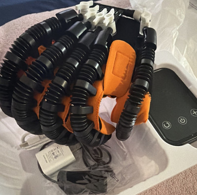 Adjustable Hand & Finger Rehabilitation Brace Glove w/ Control Unit Straps