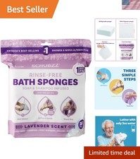 Gentle Hypoallergenic Bath Wipes - 25 Count Lavender Scented Disposable Wipes