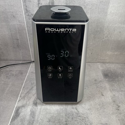Rowenta HU5230 Aqua Perfect Warm Mist Tabletop Humidifier Black Silver