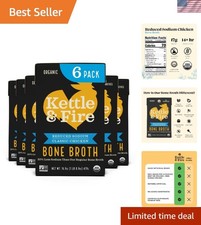 Kettle and Fire Reduce Sodium Chicken Organic Bone Broth, Keto, Paleo, Whole ...