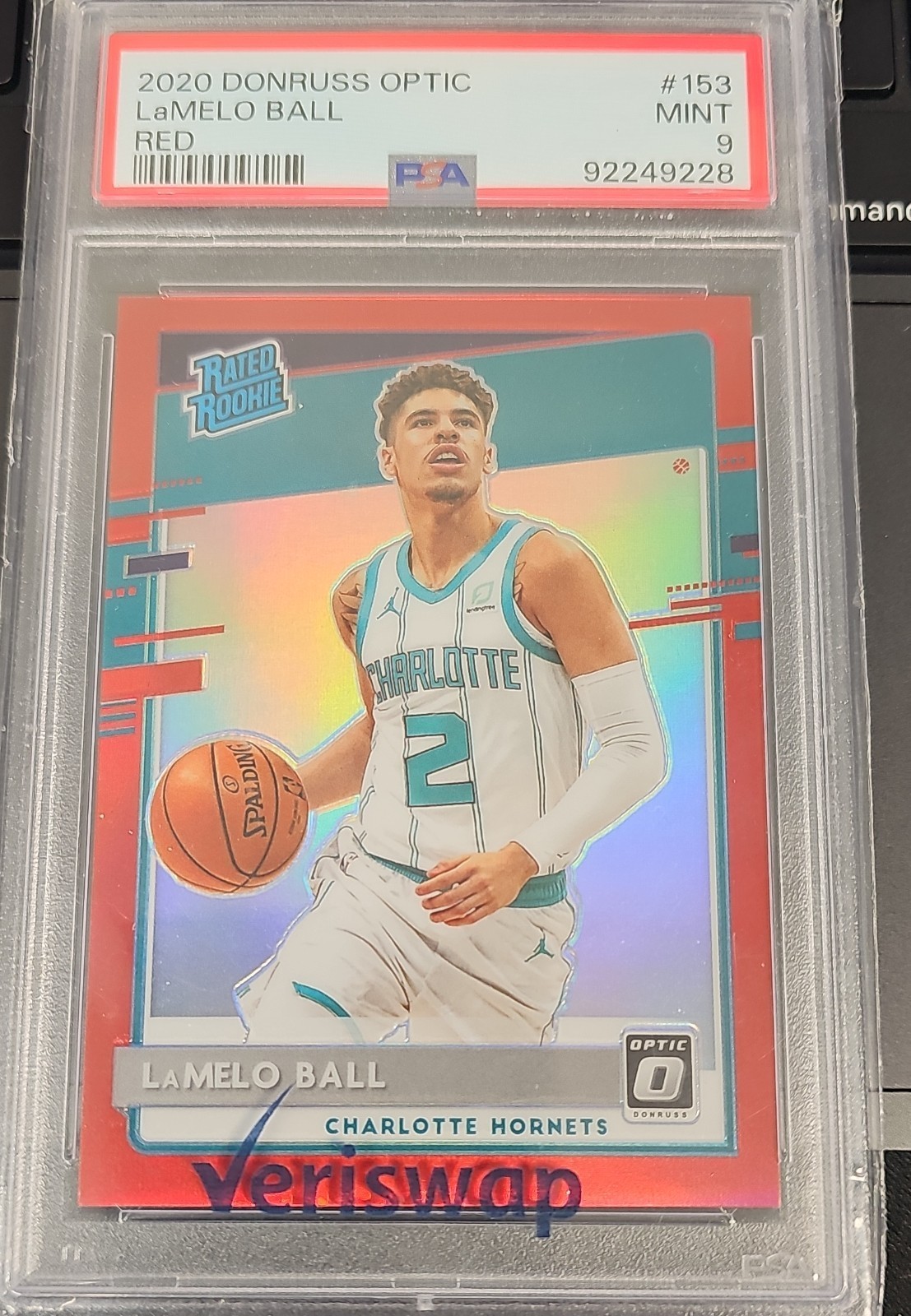 2020-21 Panini Donruss Optic - Rated Rookie LaMelo Ball #153 Red Prizm /99 (RC)