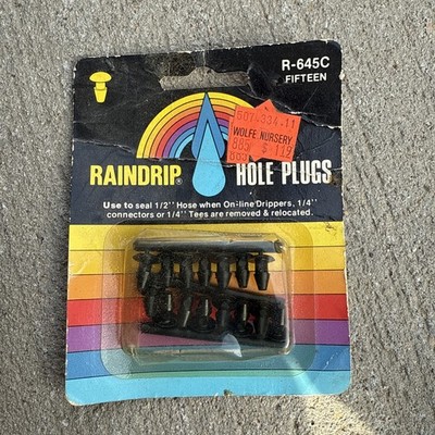 Raindrip Drip Irrigation Hole Plug, Drippers, Support Stakes