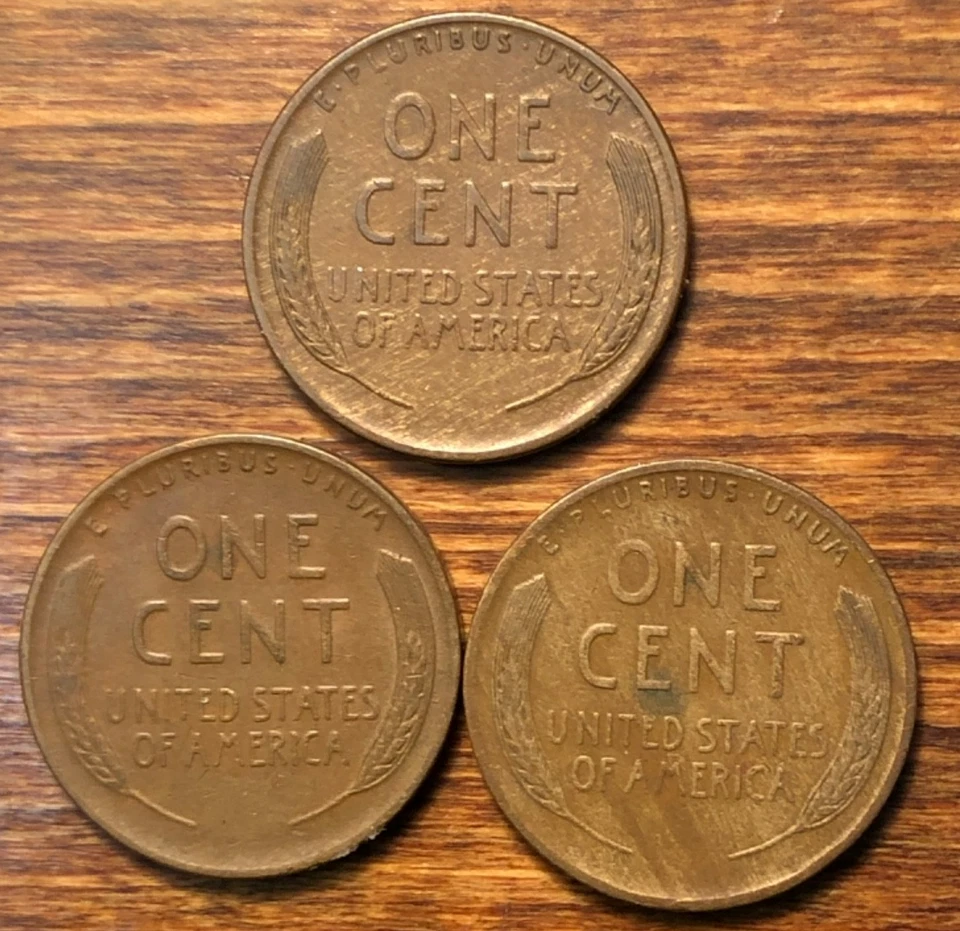 1940 1940-D 1940-S Lincoln Wheat Cents Woody Alloy Mix Error Coin Collection Lot - Image 2 of 4